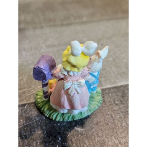 Ceramic Easter Bunny mail egg chick Village accessory decor - Picture 3 of 4